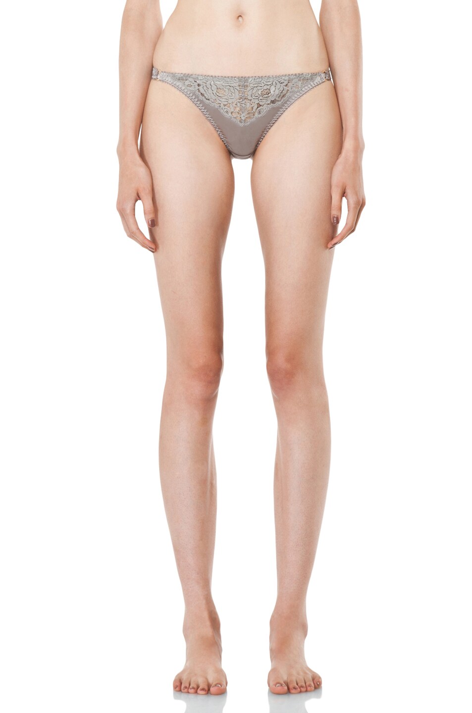 Image 1 of Stella McCartney Lingerie Bonnie Sizzling Thong in Slate Grey