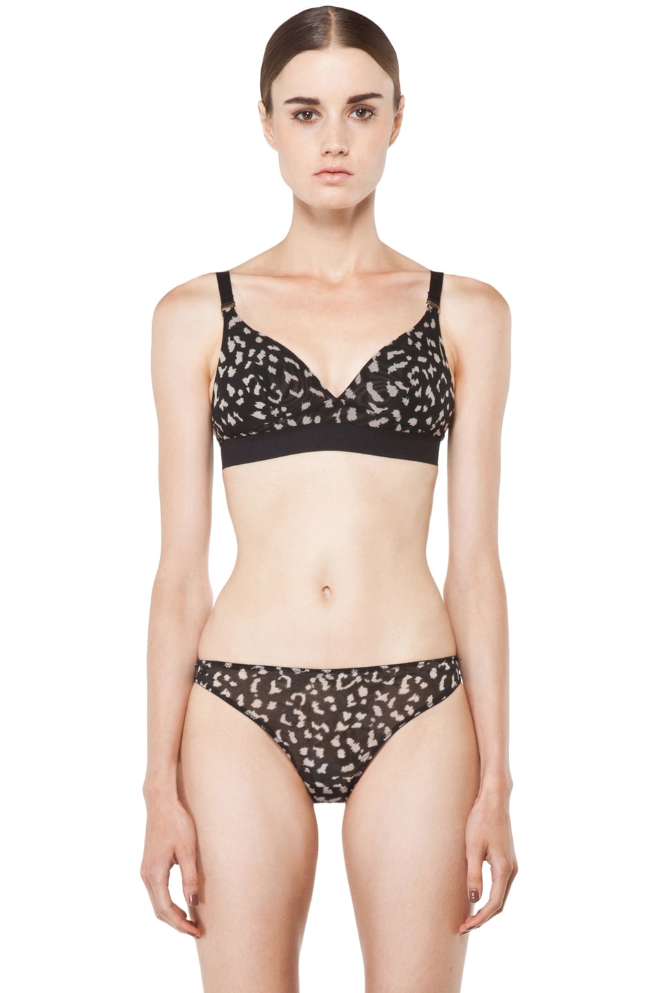 Image 1 of Stella McCartney Lingerie Marguerite Riding Soft Cup in Stone Black