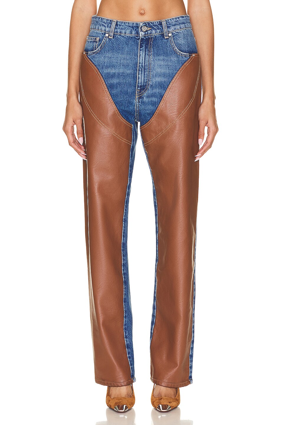 Image 1 of Stella McCartney Chap Jeans in Mid Blue Vintage