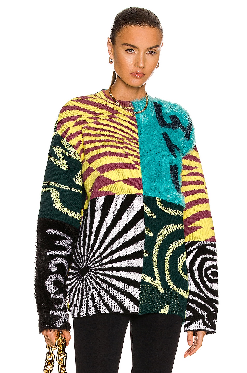Image 1 of Stella McCartney Ed Curtis Patchwork Sweater in Multicolor