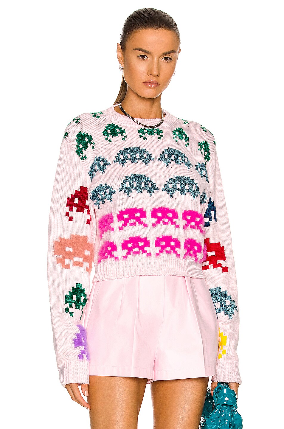 Image 1 of Stella McCartney Game On Cropped Sweater in Multicolor