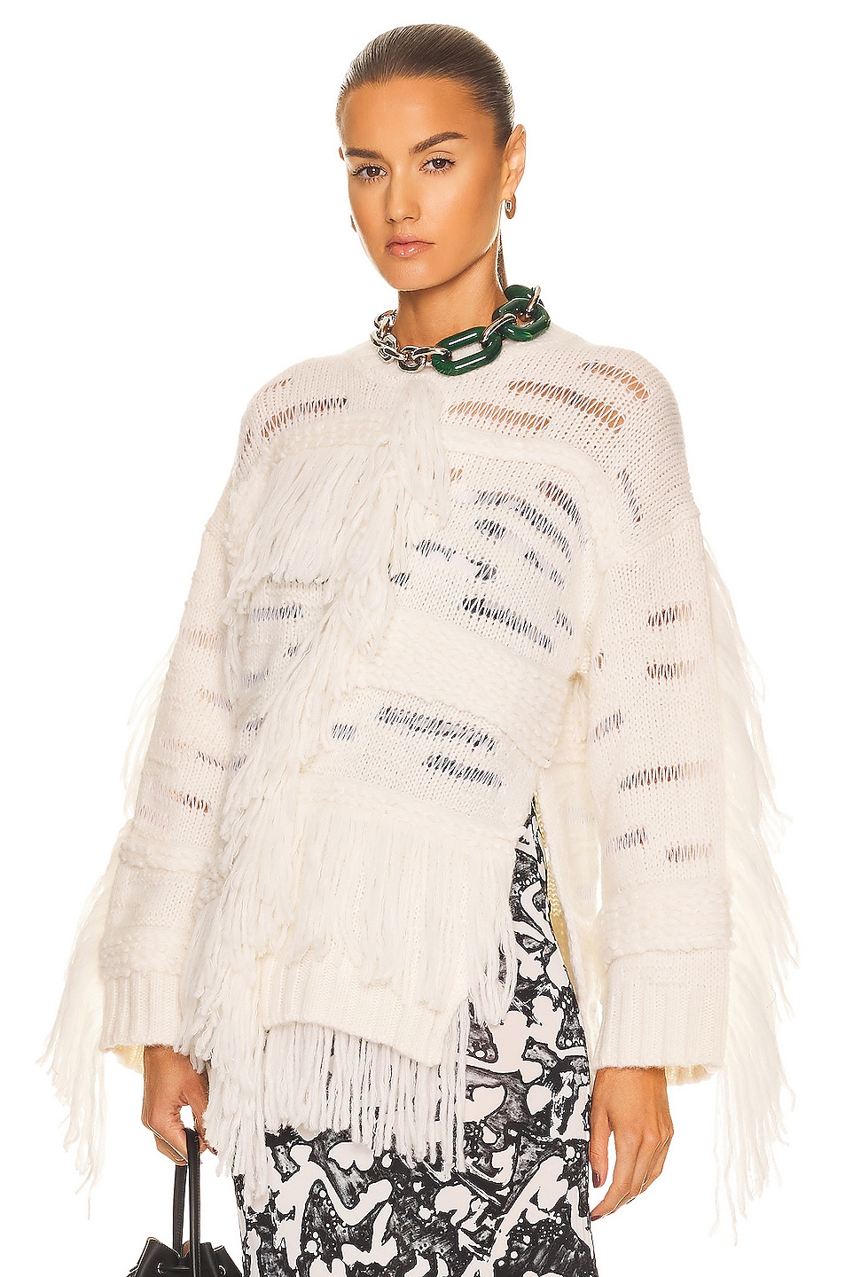 Stella McCartney Airy Texture Sweater in Natural | FWRD
