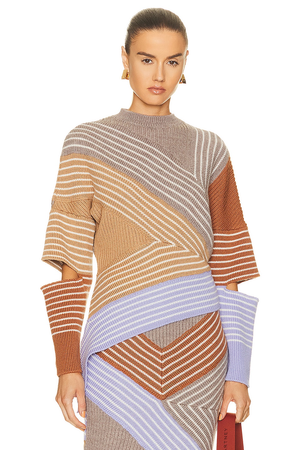 Image 1 of Stella McCartney Stella by Stella 3D Stripes Jumper Sweater in Multicolor