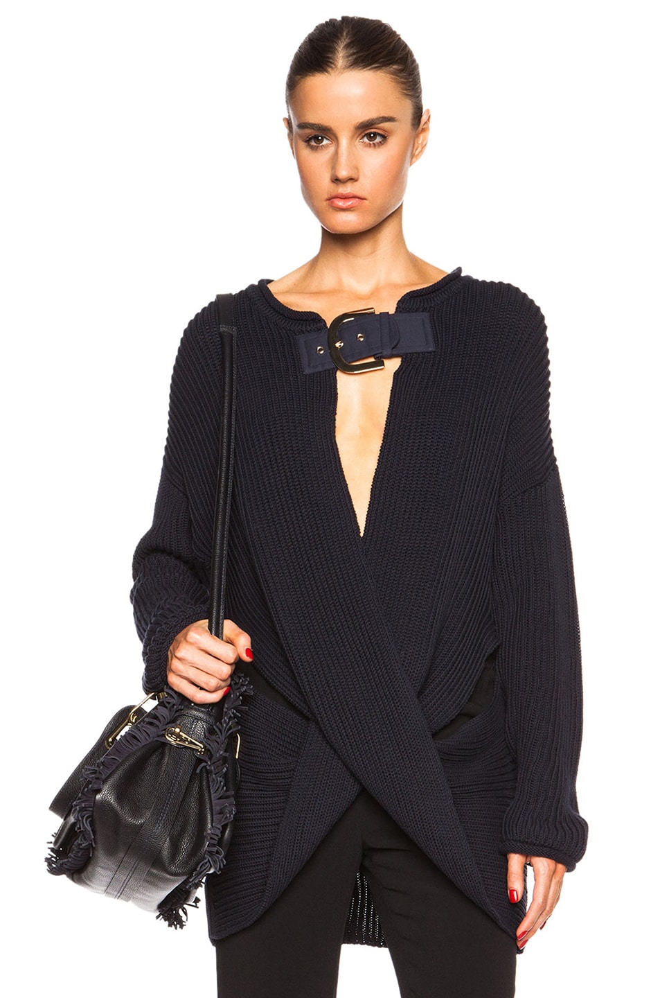 Image 1 of Stella McCartney Buckled Sweater in Navy