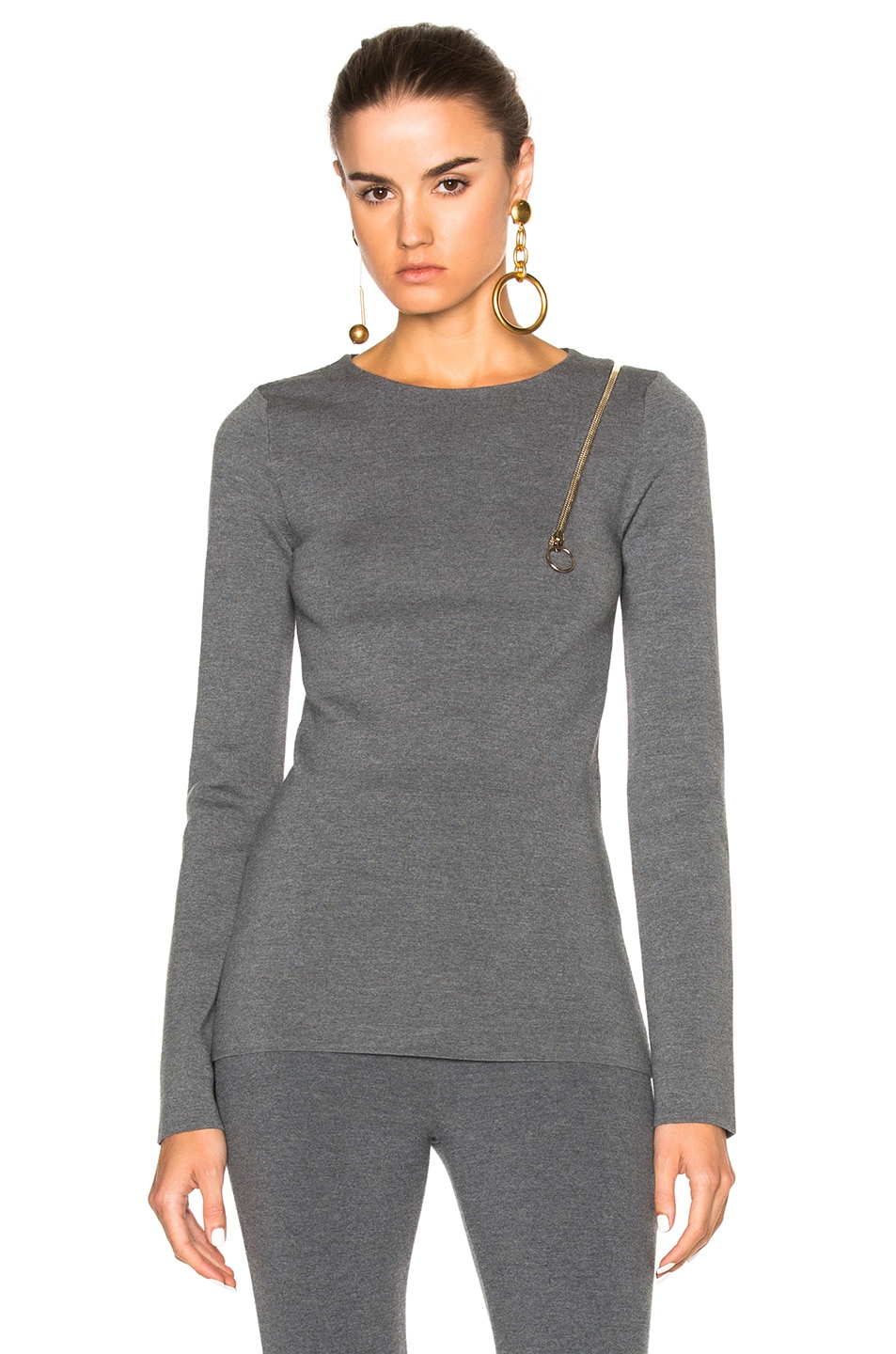 Image 1 of Stella McCartney Strong Lines Sweater in Granite