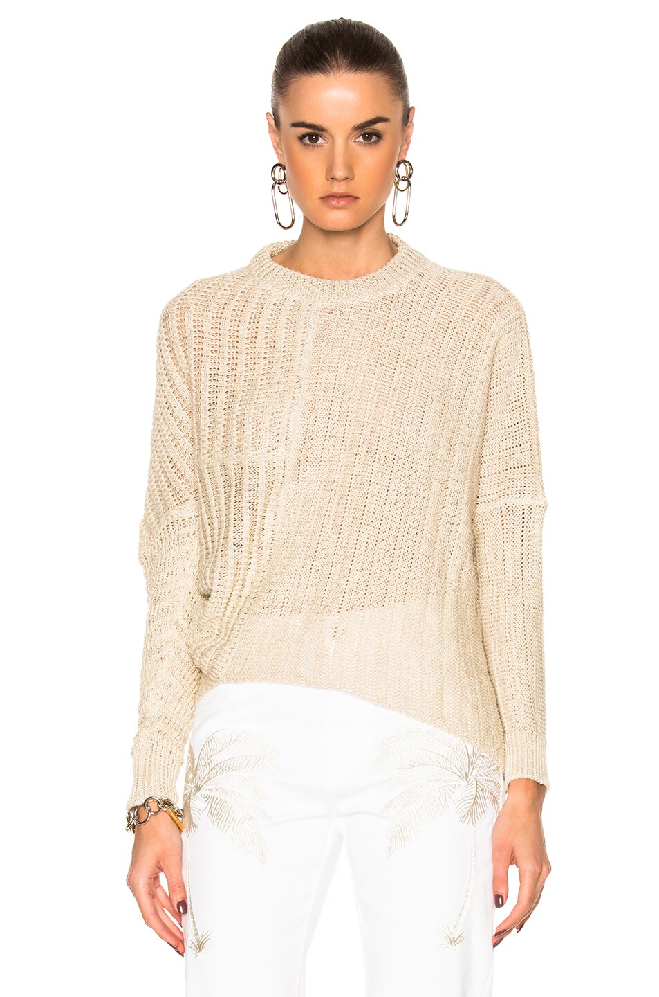 Image 1 of Stella McCartney Chunky Stitch Sweater in Natural