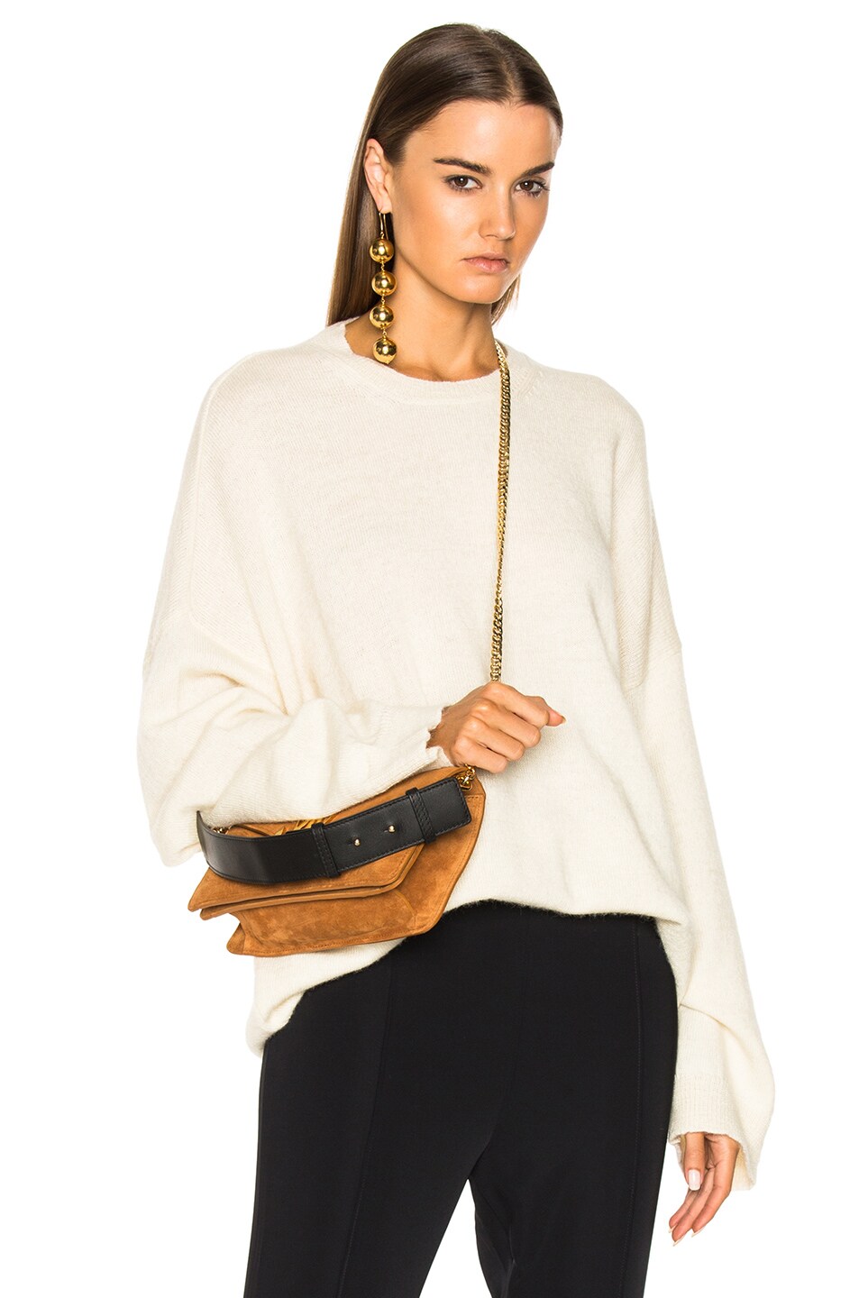Image 1 of Stella McCartney Oversized Sleeve Sweater in Natural