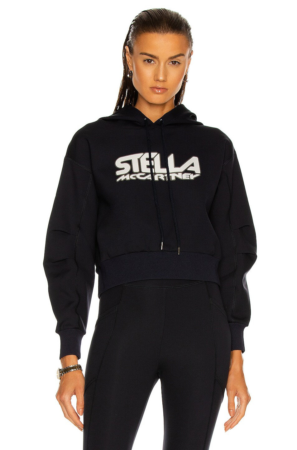 Image 1 of Stella McCartney Scuba Logo Print Sweatshirt in Navy