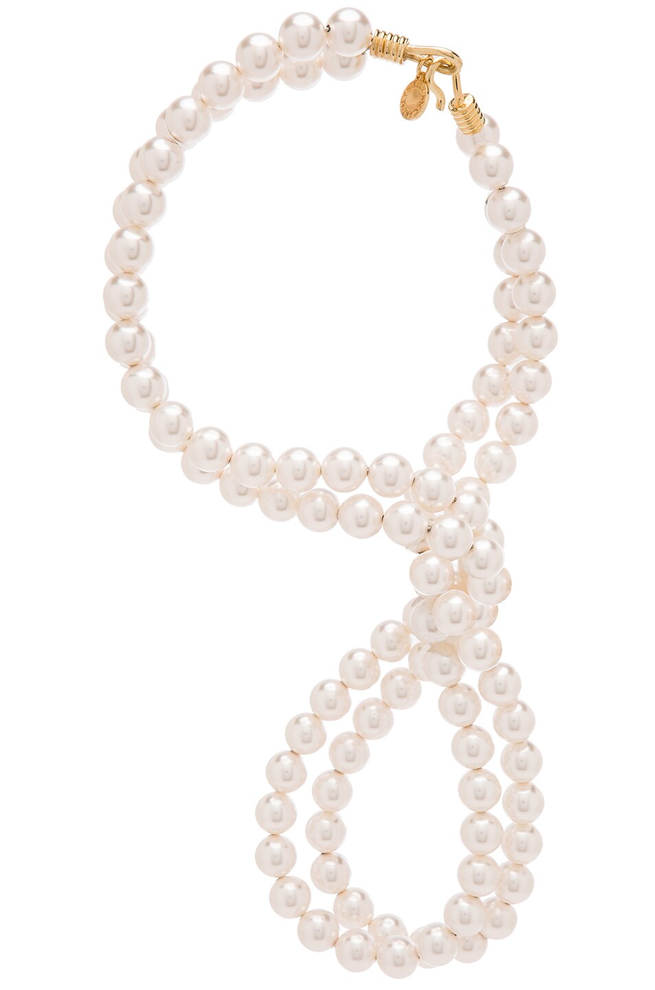 Image 1 of Stella McCartney Sculptural Pearl Necklace in Pure White
