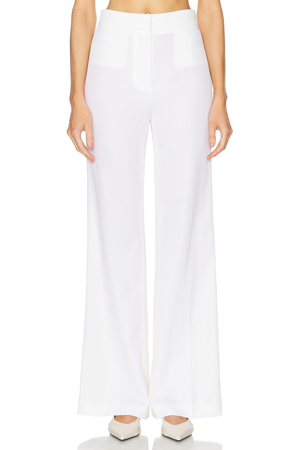 Image 1 of Stella McCartney Iconic Flared Trouser in Cream