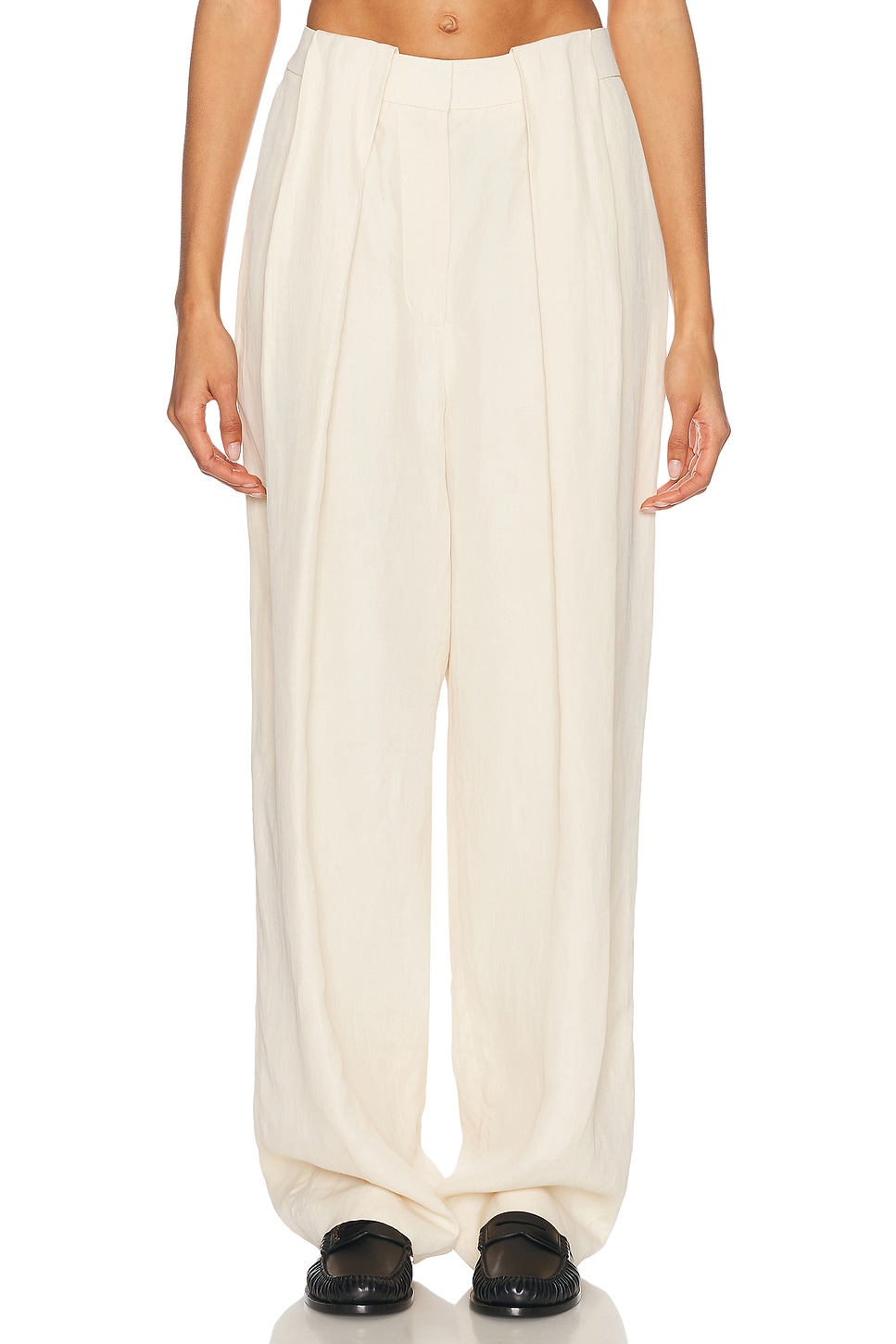Image 1 of Stella McCartney Linen Balloon Trouser in Buttermilk