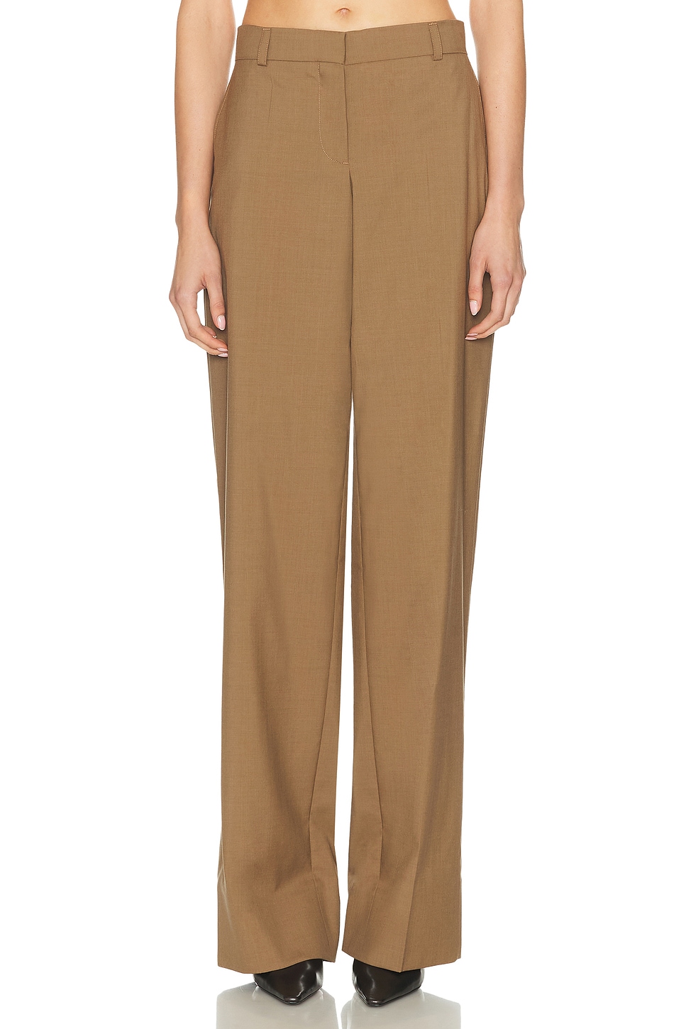 Image 1 of Stella McCartney Melange Tailoring Pant in Toffee