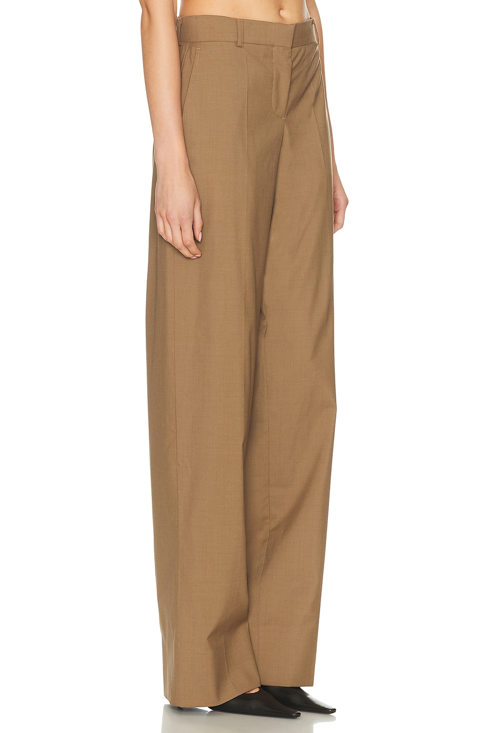Stella Mccartney Melange Tailoring Pant In Brown