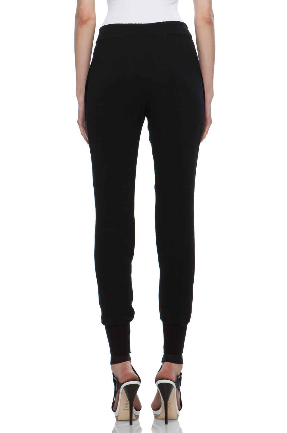 Stella McCartney Viscose-Blend Harem Pant in Black | FWRD