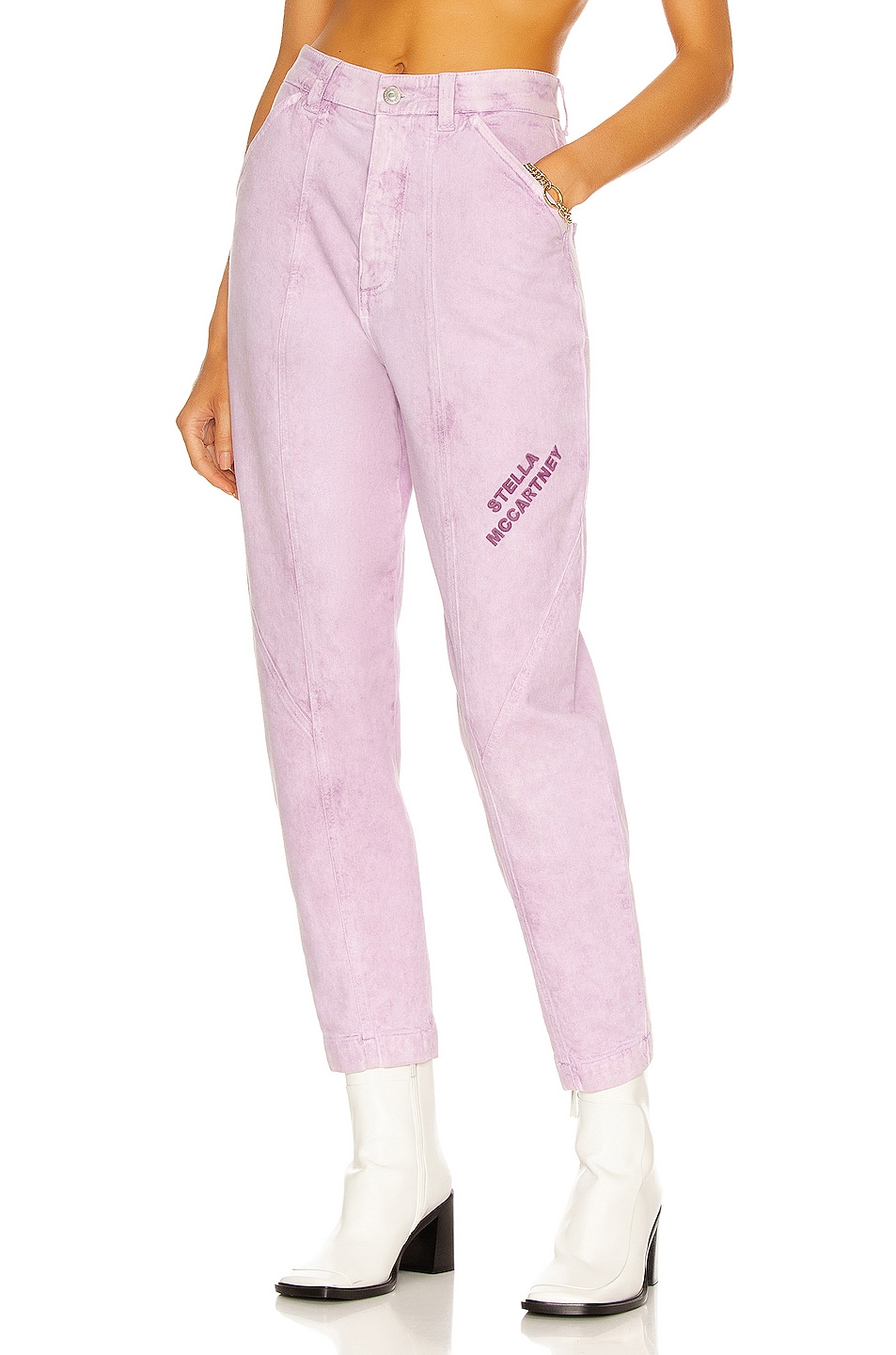 Image 1 of Stella McCartney Color Trouser in Marble Lilac