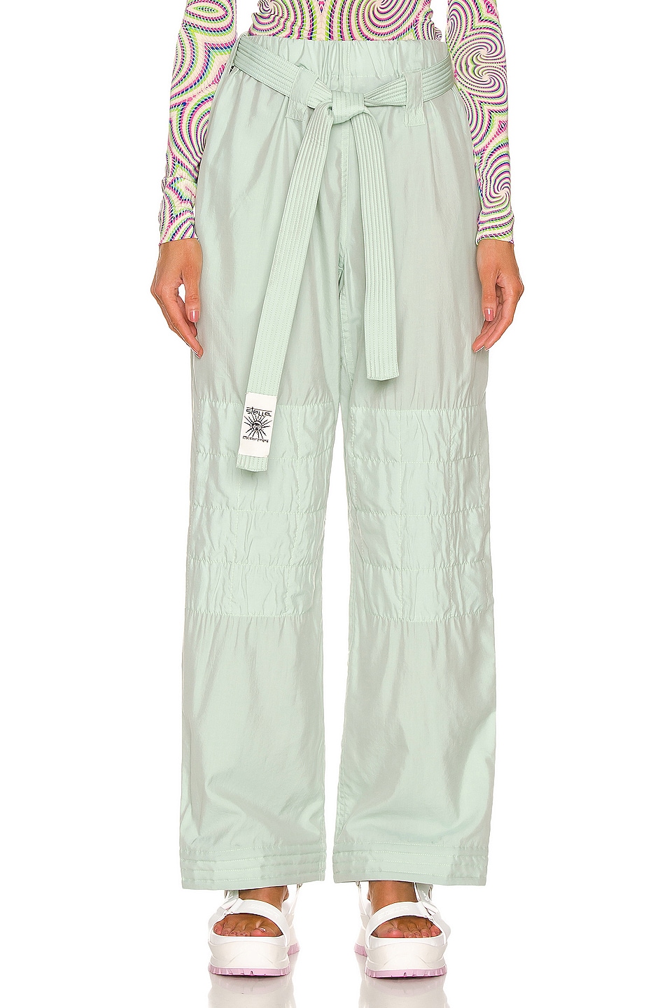 Image 1 of Stella McCartney Soft Cotton Trousers in Mint