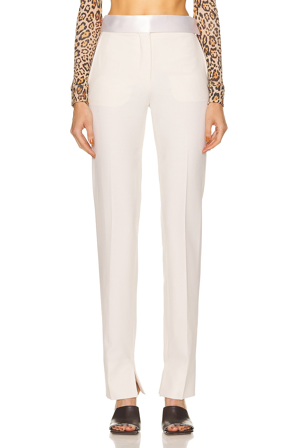 Image 1 of Stella McCartney Twill Tailored Pants in Cream