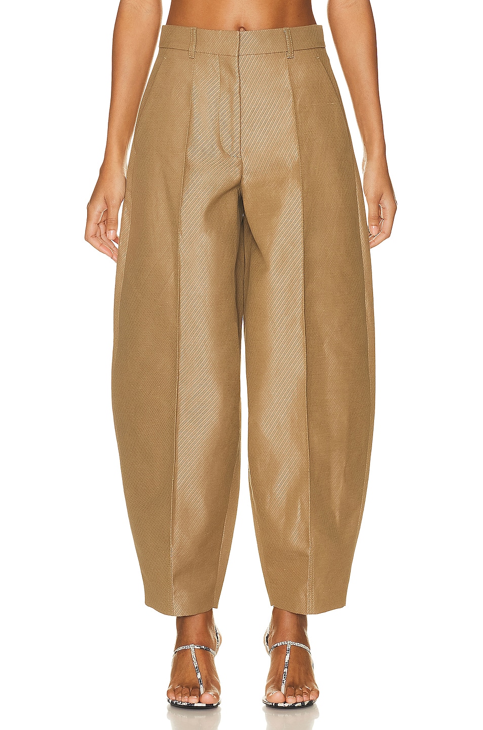 Image 1 of Stella McCartney Pleated Pant in Olive