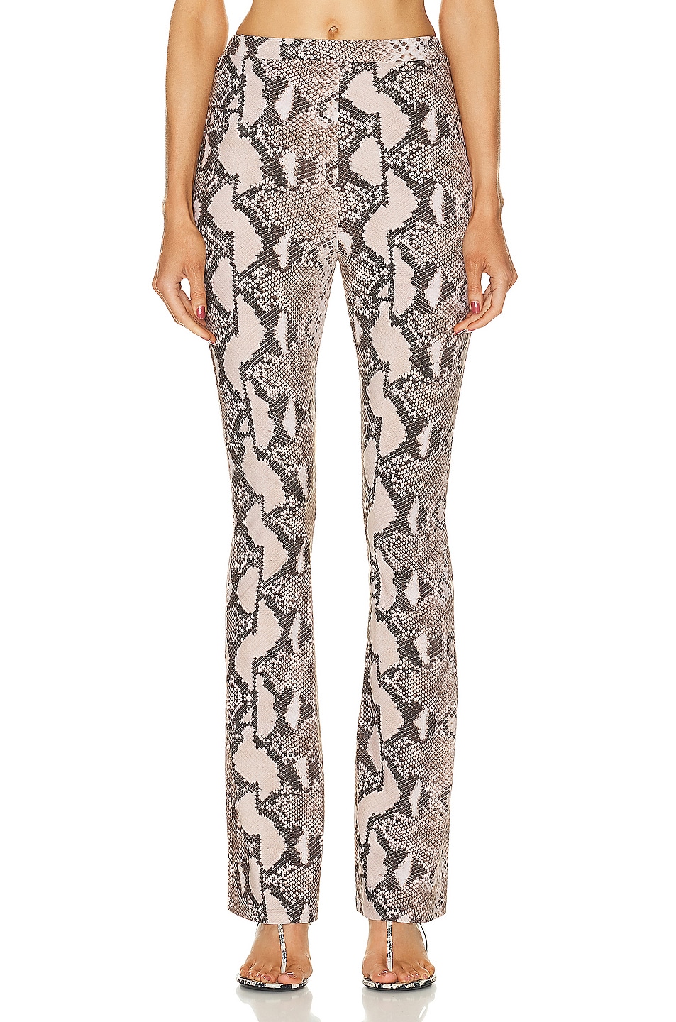 Image 1 of Stella McCartney Python Printed Trouser in Multicolor Brown
