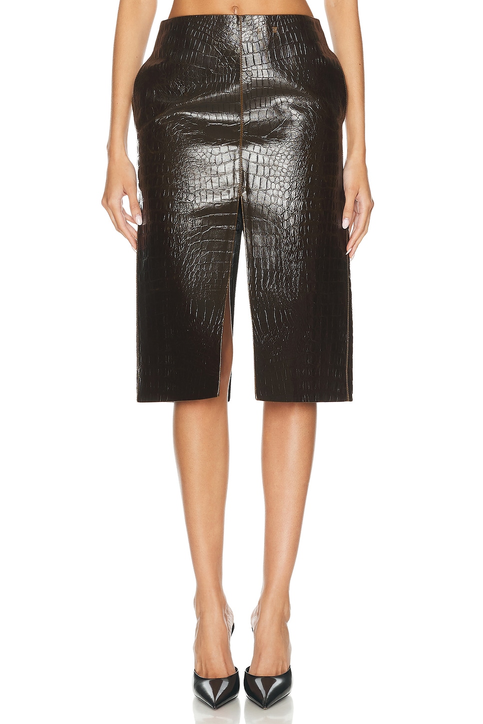 Image 1 of Stella McCartney Altermat Skirt in Liquorice