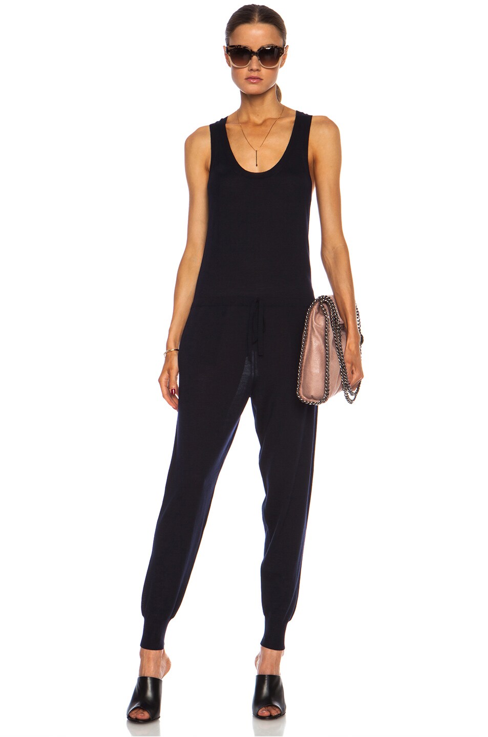 Image 1 of Stella McCartney All in One Wool Jumpsuit in Ink