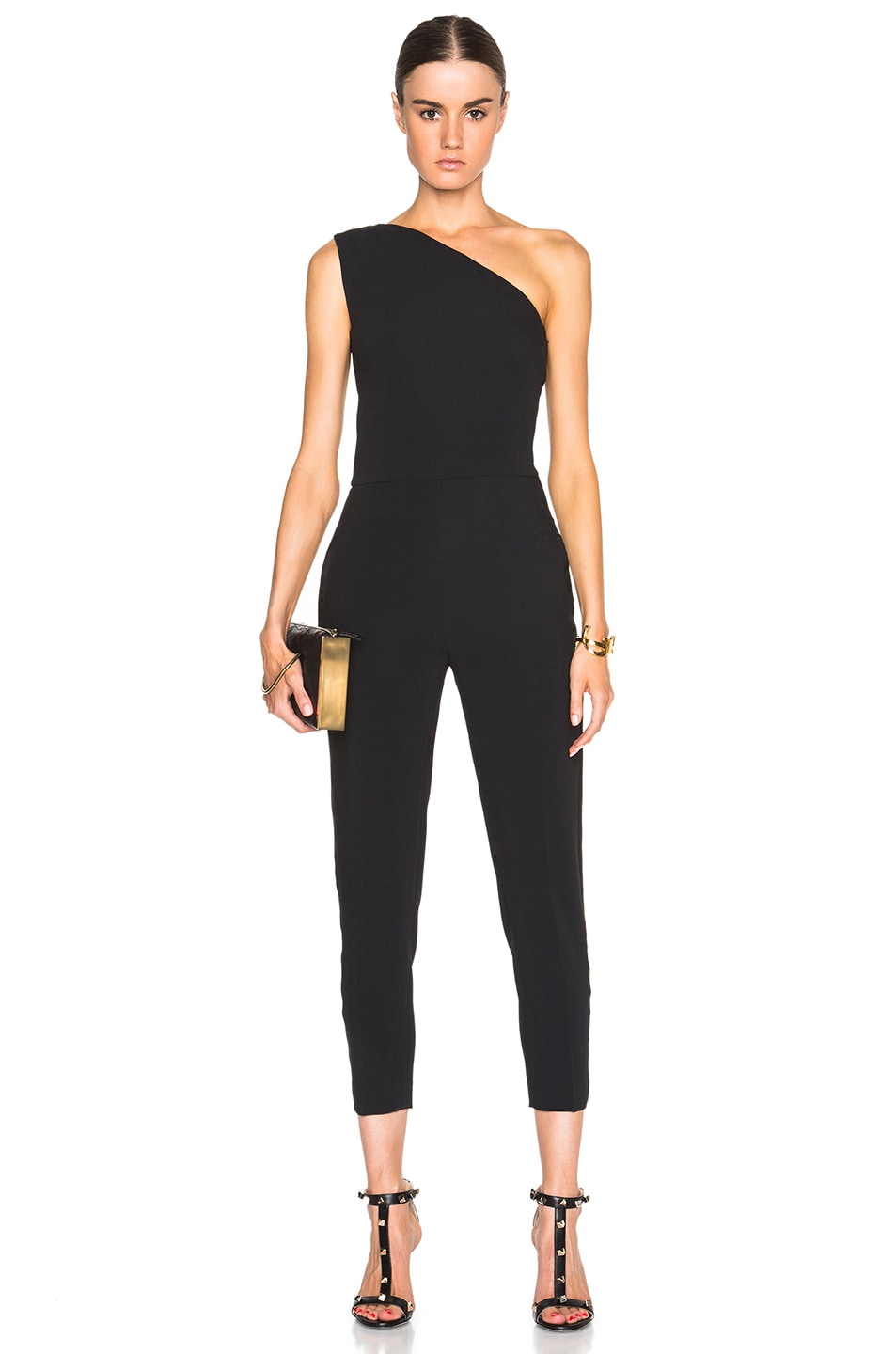 Image 1 of Stella McCartney Faith Stretch Cady Jumpsuit in Black