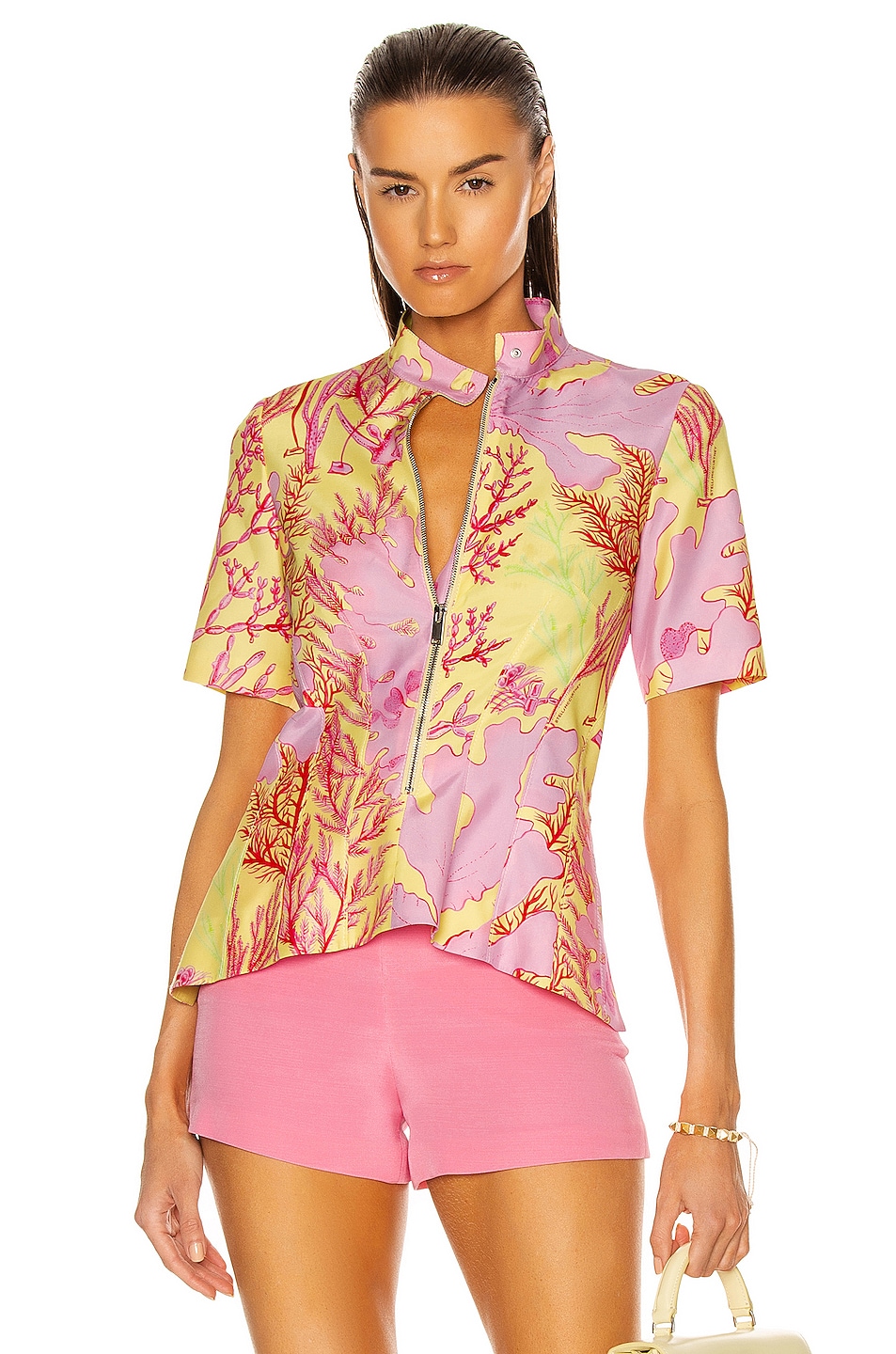 Image 1 of Stella McCartney Alexandra Top in Faded Yellow & Pink