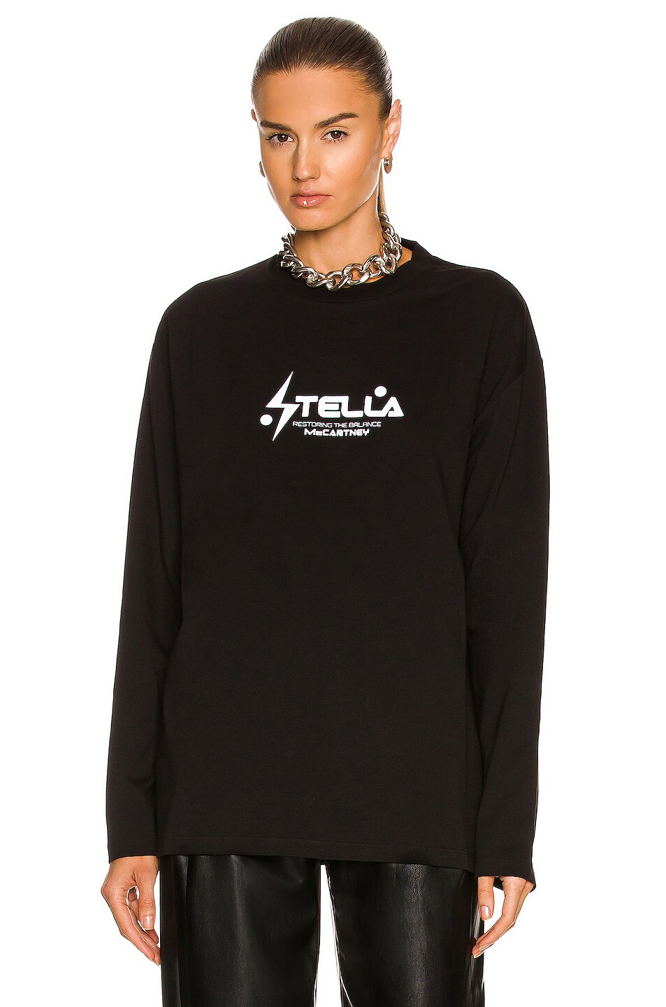 Image 1 of Stella McCartney Tom Graphic Logo T-Shirt in Black