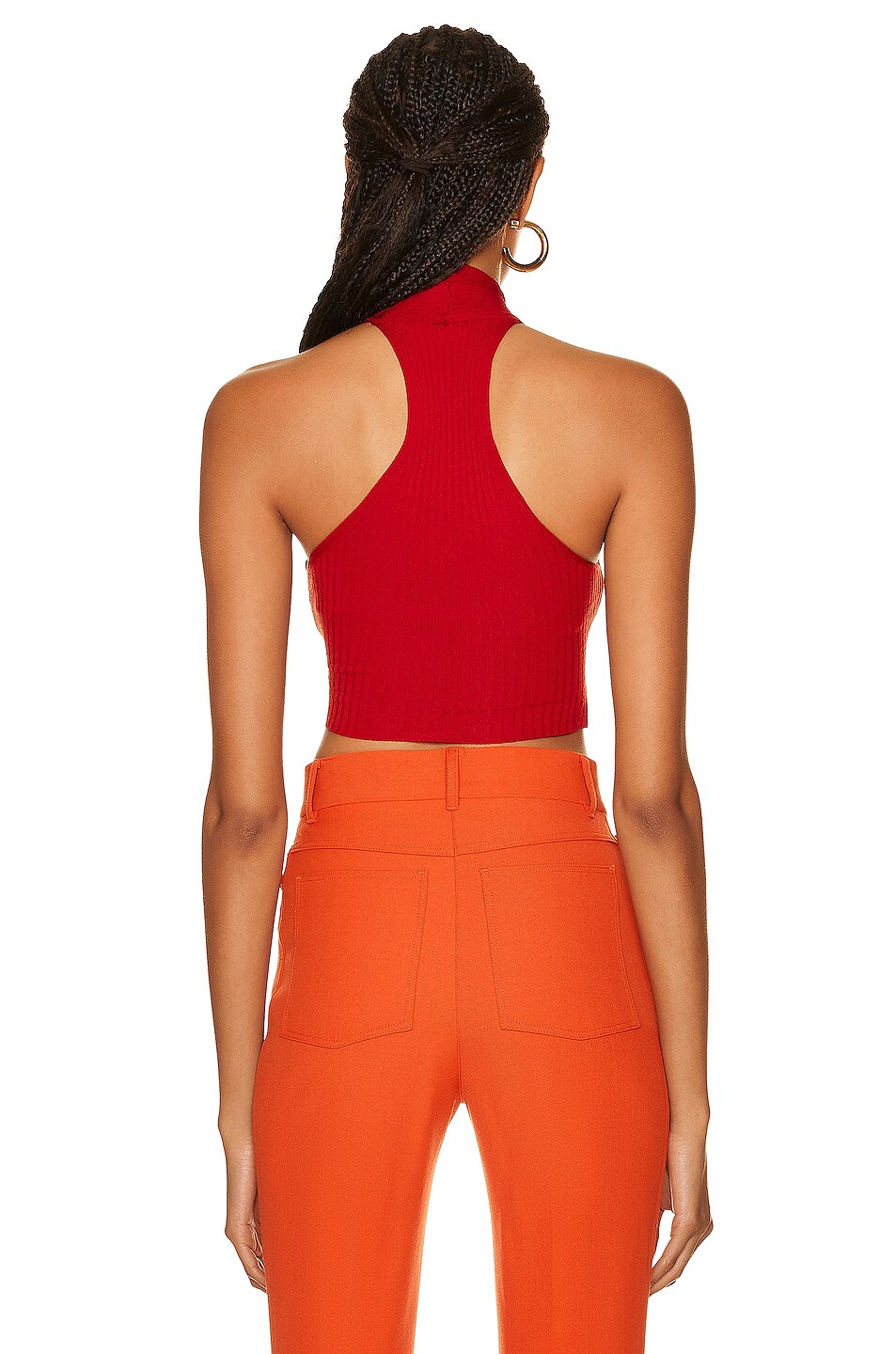 Stella McCartney Sensual Stretch Wrapped Top in Rust FWRD