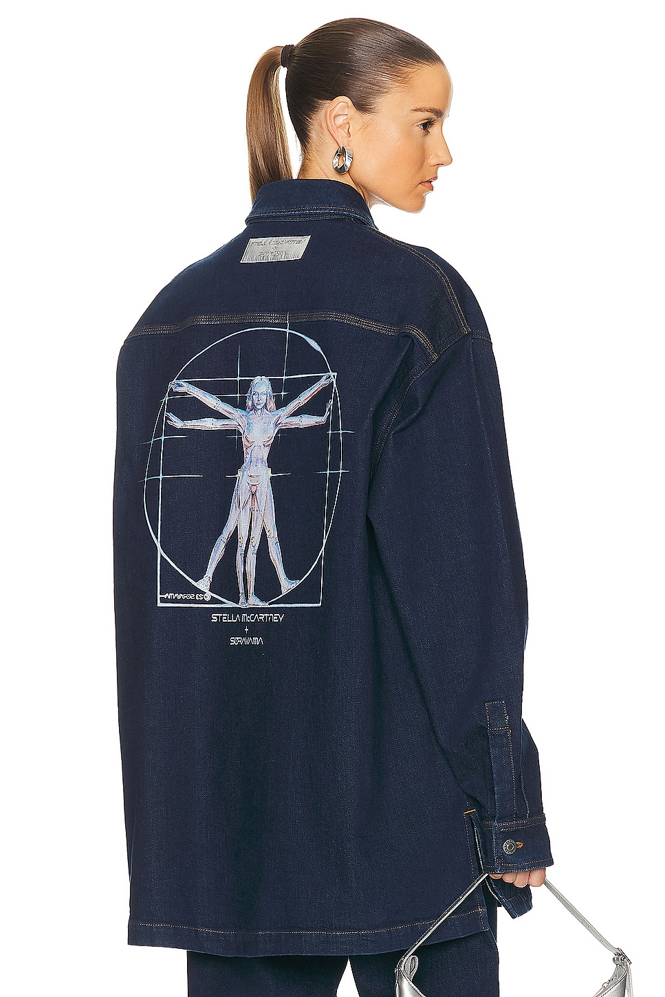 Image 1 of Stella McCartney X Sorayama Denim Shirt in Dark Blue
