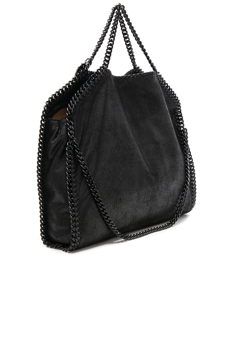 Stella McCartney Falabella Black Chain Tote in Black FWRD