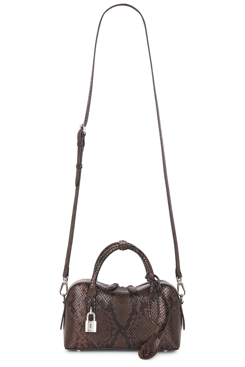 Stella Mccartney Ryder Snake Alter Mat Small Bag In Brown