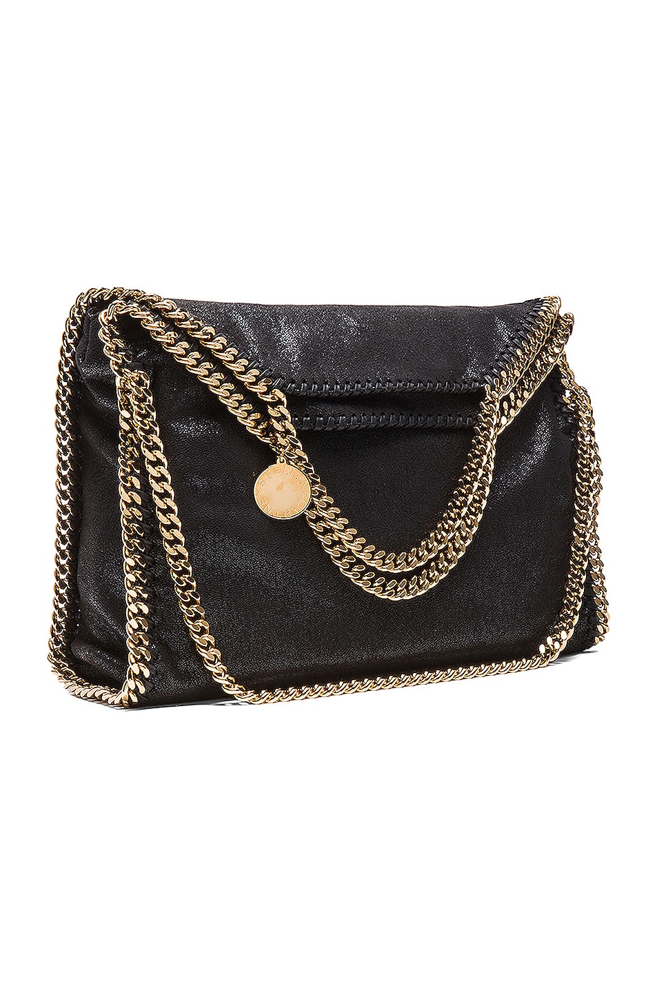 Image 1 of Stella McCartney Small Shaggy Deer Falabella Tote in Black