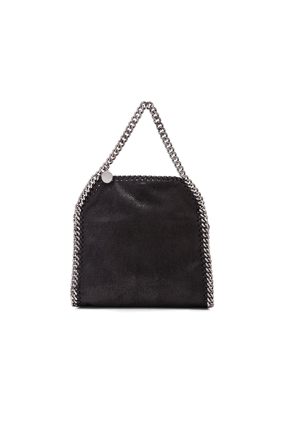 Image 1 of Stella McCartney Falabella Shaggy Deer Tiny Tote in Black