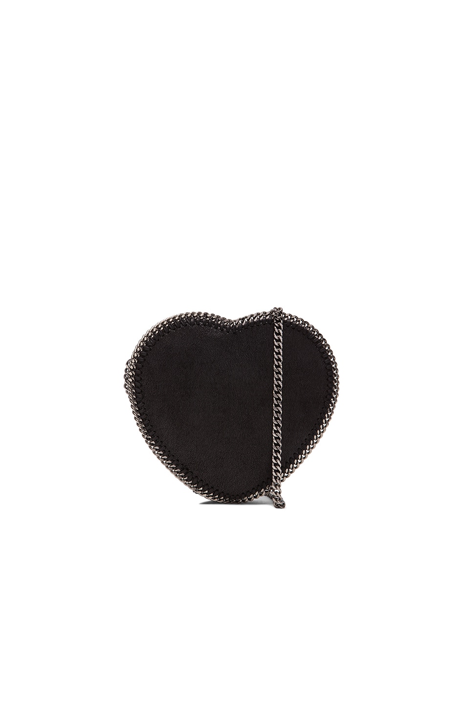Image 1 of Stella McCartney Falabella Heart Crossbody Bag in Black