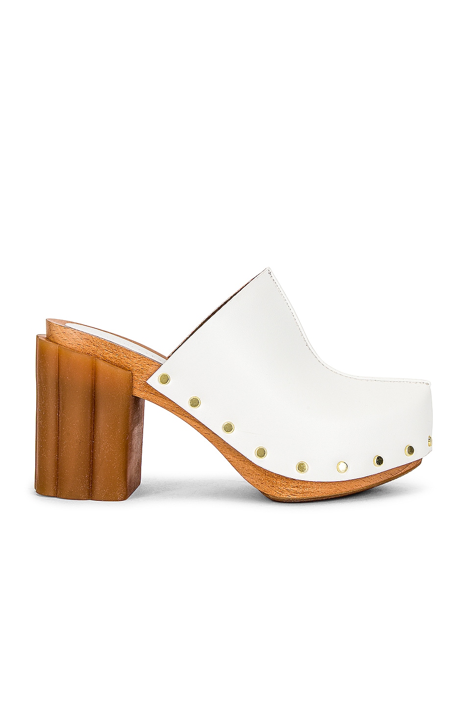 Image 1 of Stella McCartney Daisy Extra Clogs in Pure White