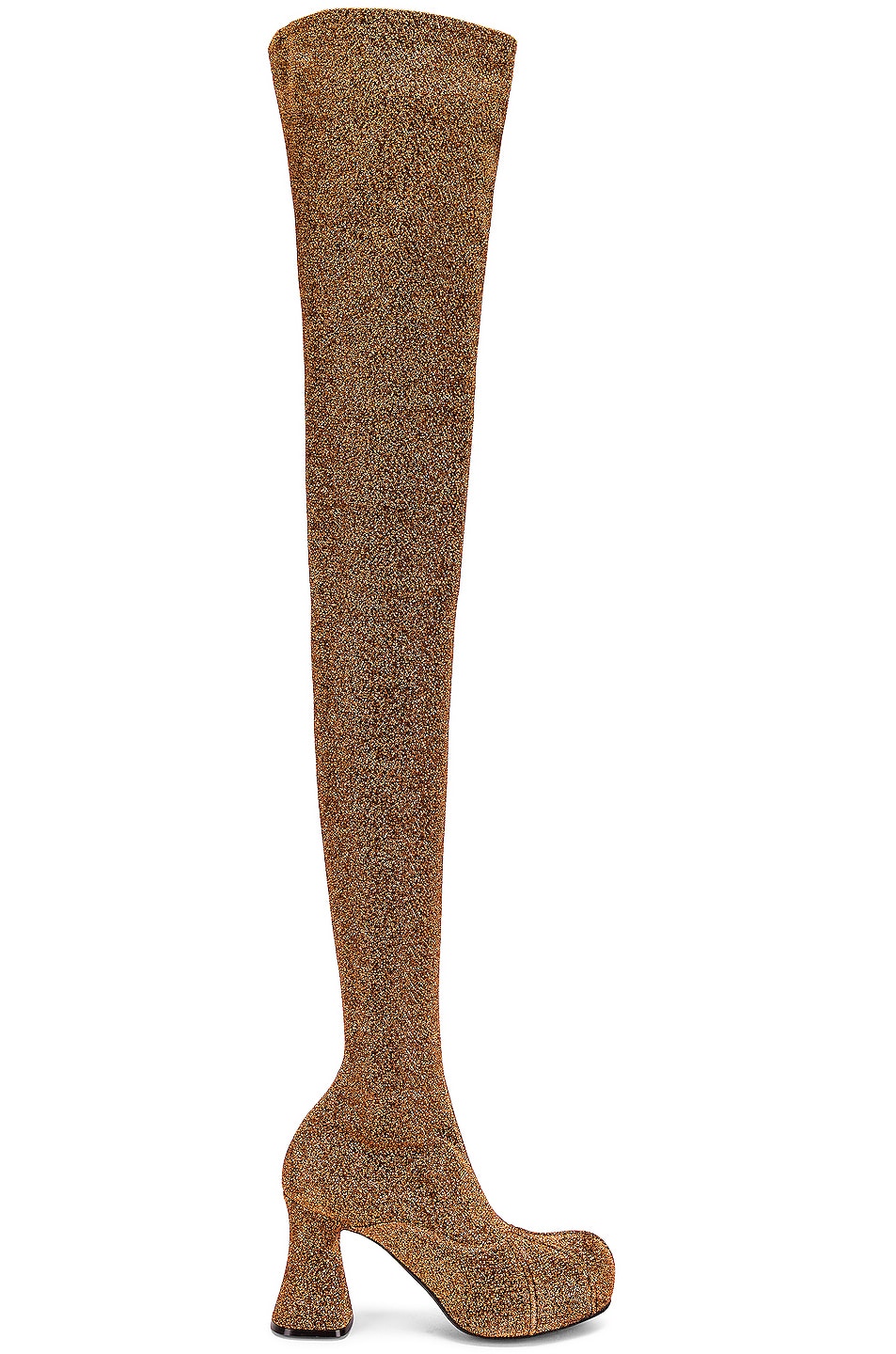 Image 1 of Stella McCartney Groove Over the Knee Boots in Pumpkin