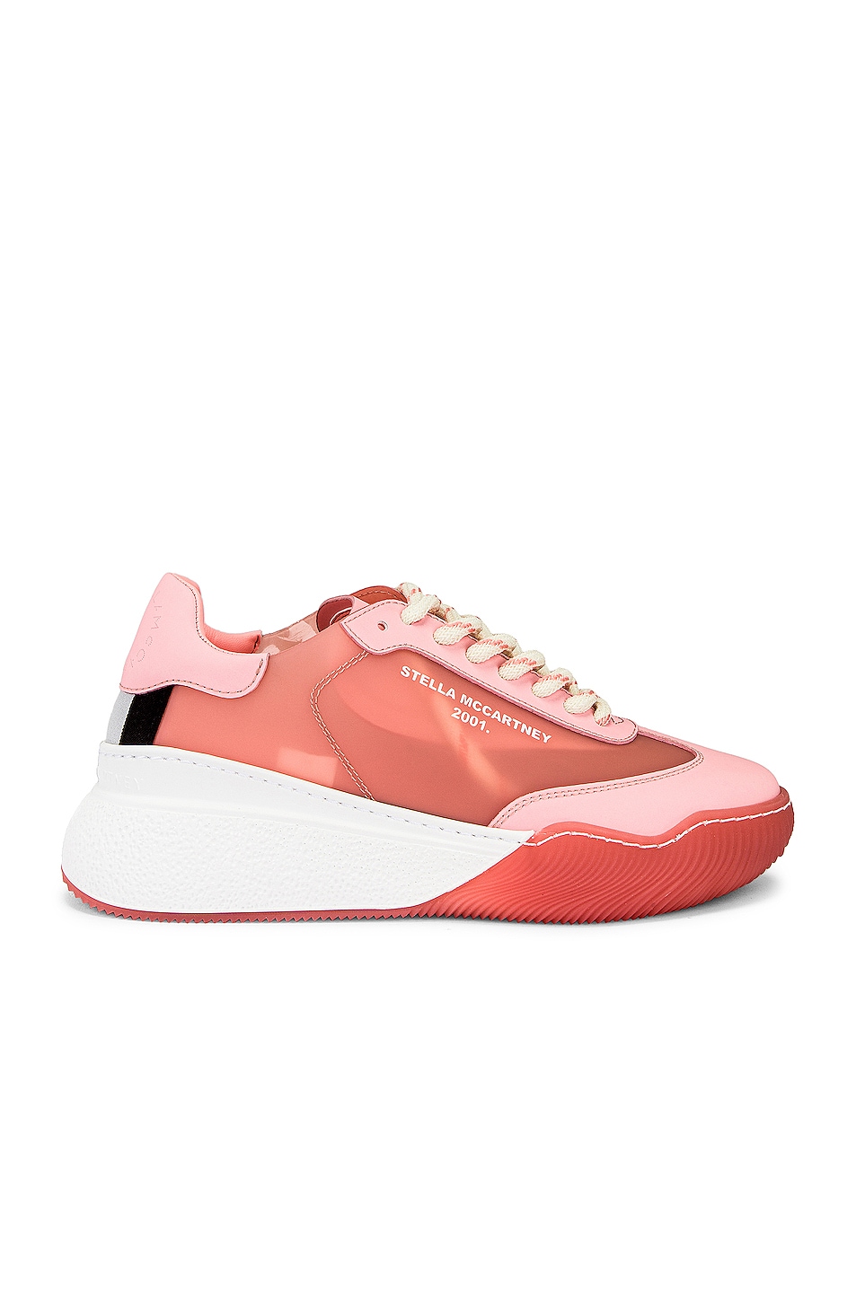 Image 1 of Stella McCartney Loop Transparent Sneakers in Bellini Rose