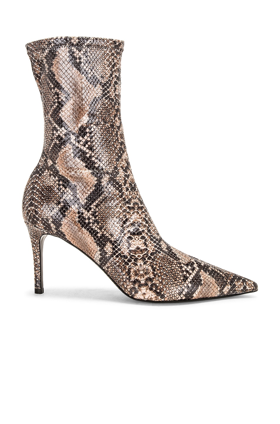 Image 1 of Stella McCartney Iconic Reptile Print Boot in Coffee