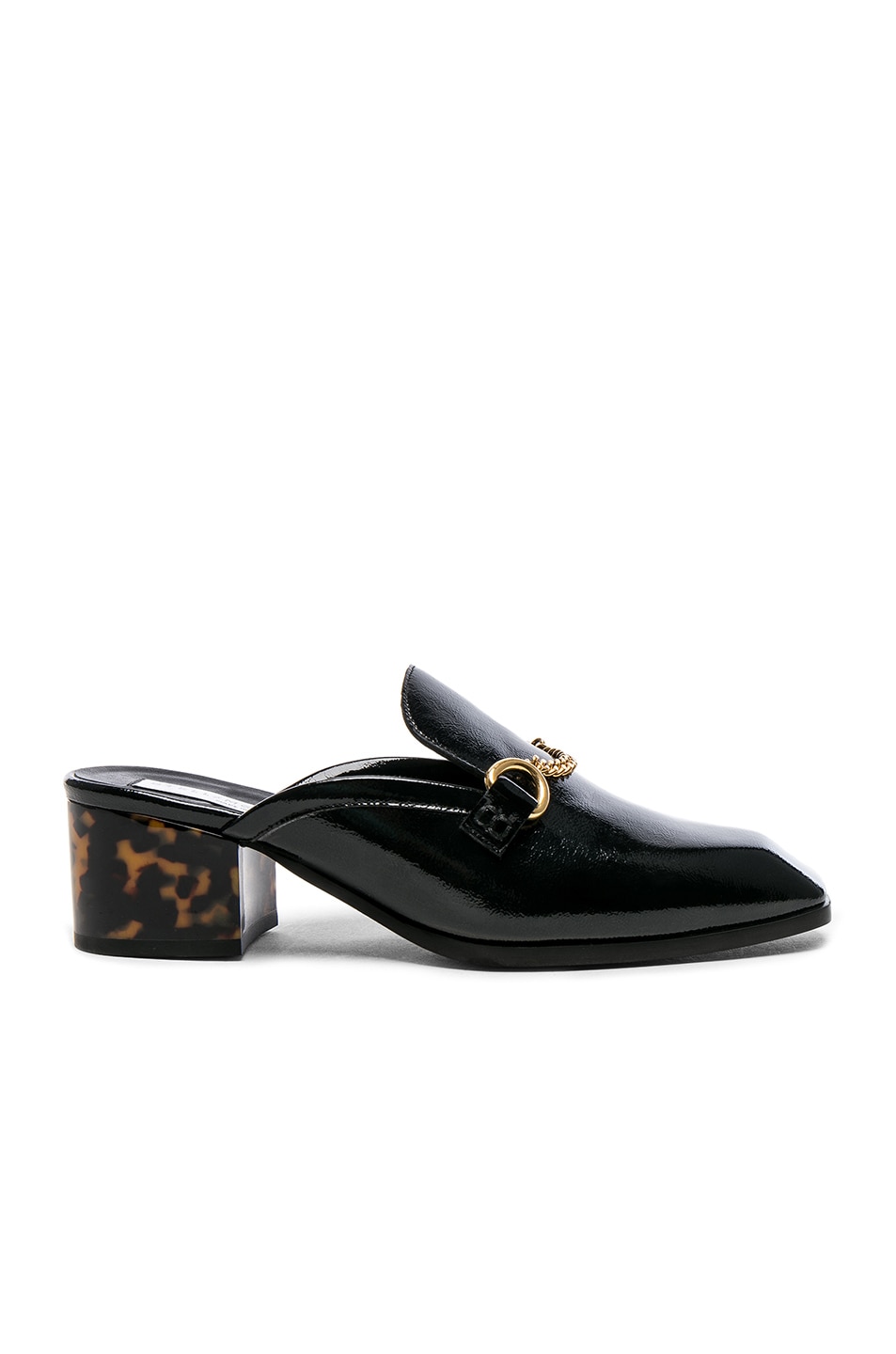 Image 1 of Stella McCartney Chain Detail Loafers in Black