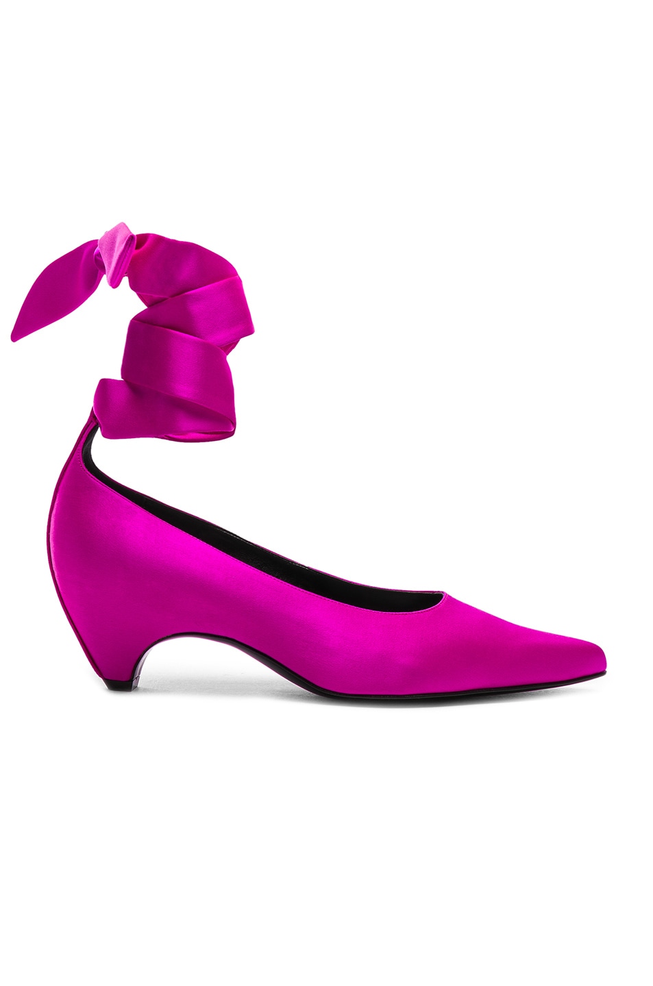 Image 1 of Stella McCartney Ankle Tie Keel Heels in Hot Pink