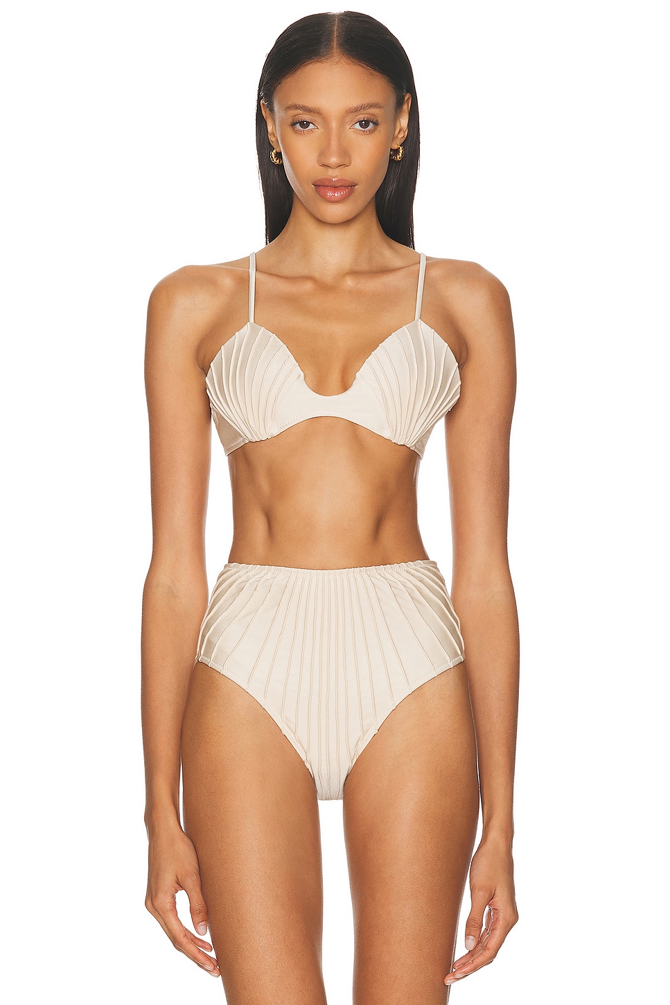 Image 1 of Shani Shemer Clio Bikini Top in Macademia