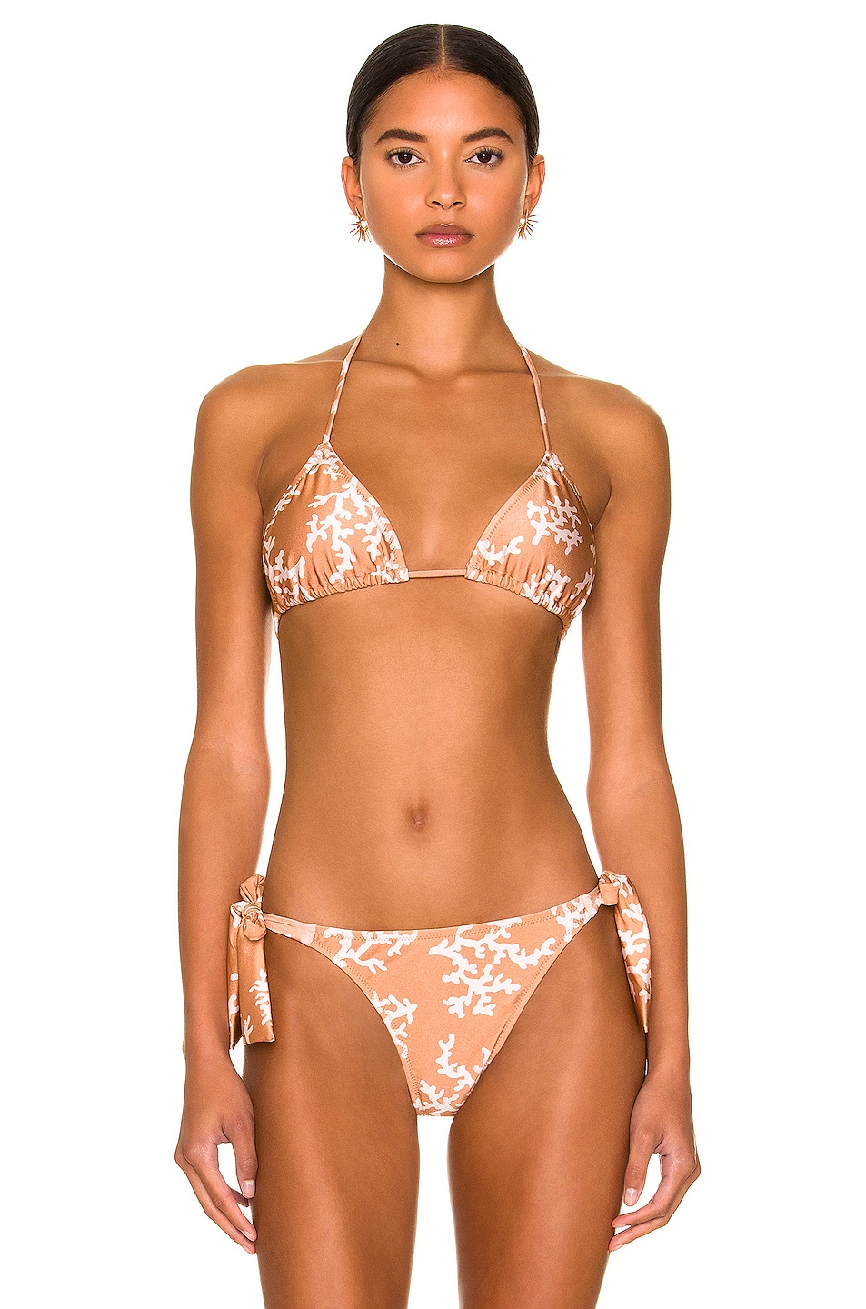 Image 1 of Shani Shemer Jasmine Bikini Top in Corals