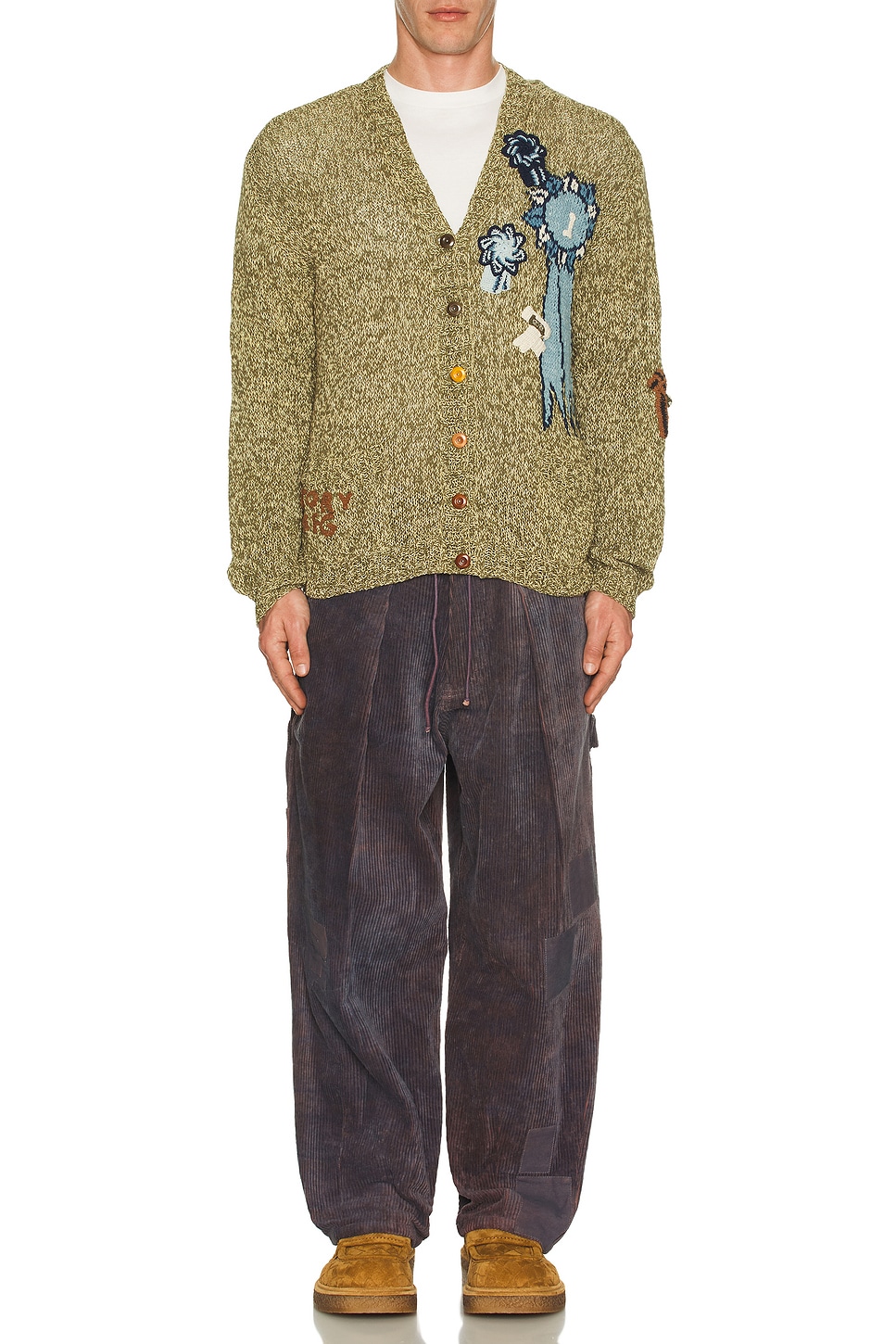 Image 1 of Story mfg. Twinsun Cardigan in Olive Rosette