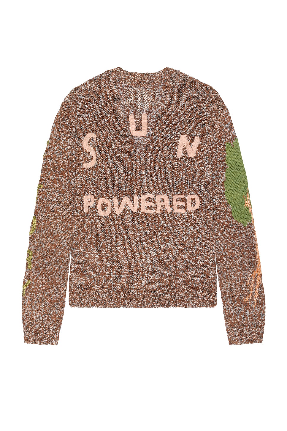 Shop Story Mfg. Hand Knit Twinsun Cardigan In Brown Sun Powered