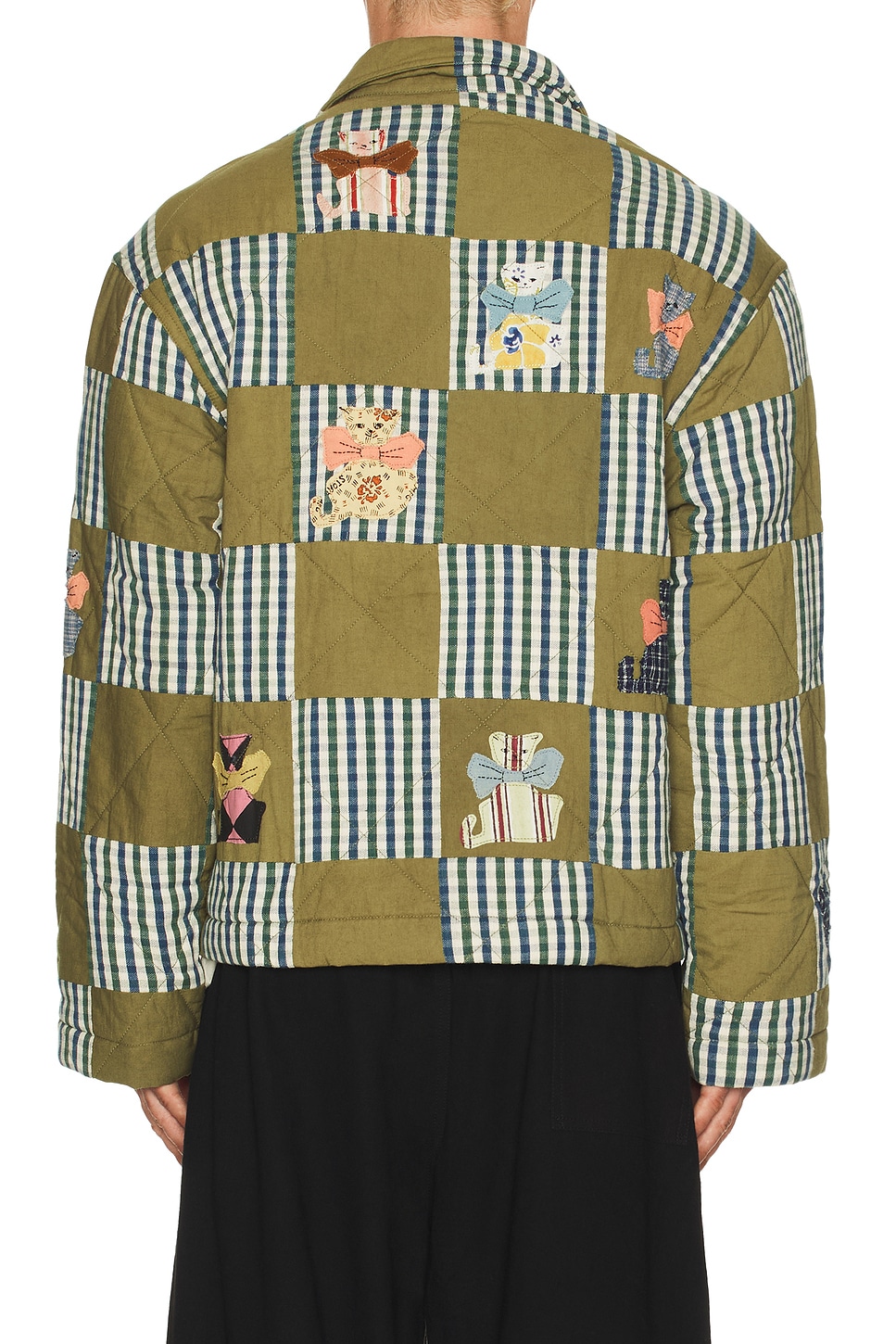 Story Mfg. Short On Time Patchwork Organic Cotton Jacket In Multi