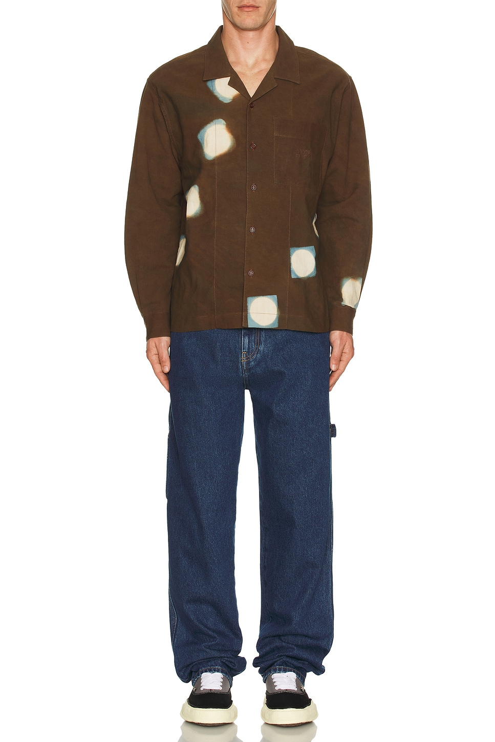 Image 1 of Story mfg. Greetings Shirt in Brown Lunar