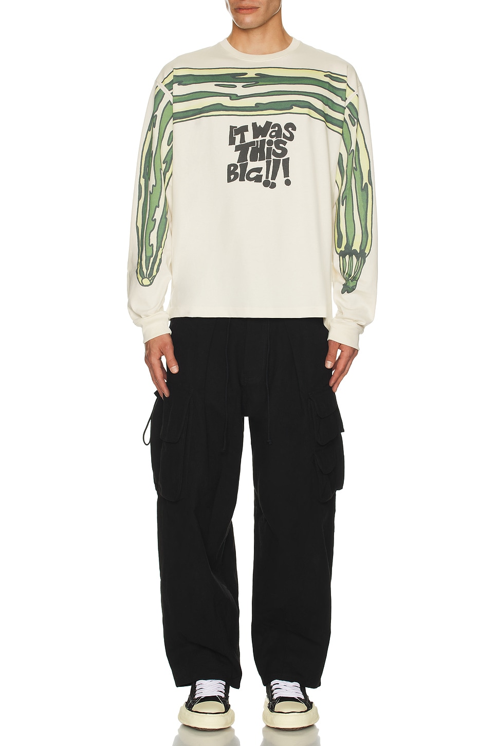 Image 1 of Story mfg. Grateful Long Sleeve Tee in Ecru This Big