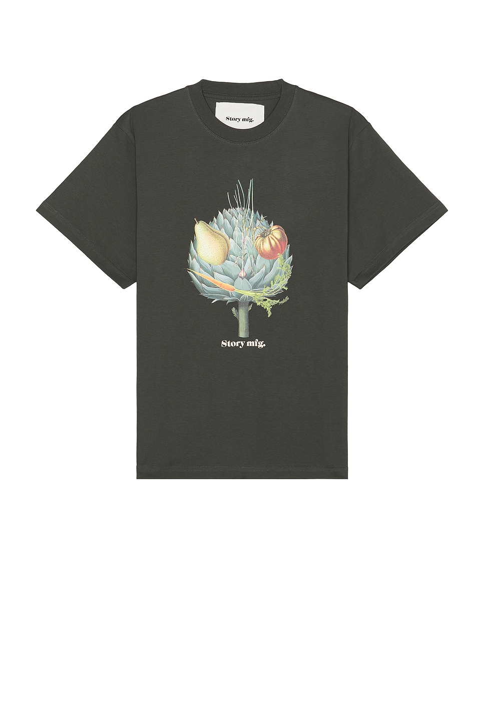 Image 1 of Story mfg. Grateful Tee in Charcoal Timothy