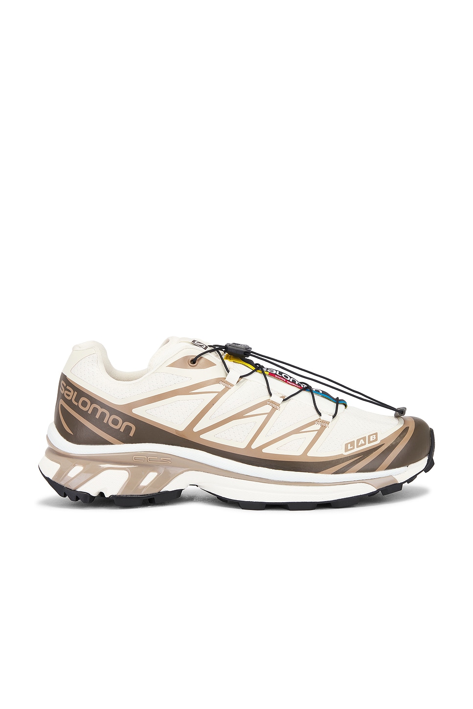 Image 1 of Salomon Xt-6 in Almond Milk, Portabella, & Ice Flow